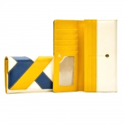 Fashion Spliced Contrast Color Wallet