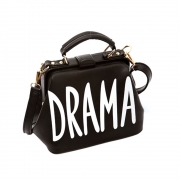 Retro Letters Print Handbag Shoulder Messenger Bag