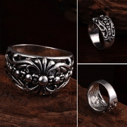 Retro Style Carving Ring For Men