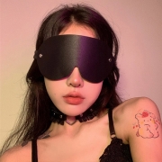 Fashion Artificial Leather PU Eye Mask for Halloween Costume Party and Masquerade Ball