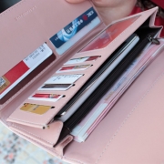 Fresh Style Solid Color Three-fold Wallet
