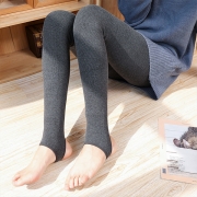 Winter Fleece Lined Ribbed Leggings for Women - Tights Thermal Pants