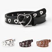 Fashion Heart-shaped Perforated Belt