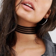 Fashion Lace Spliced Gauze Choker