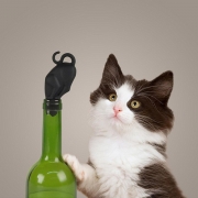 Cat Shaped Silicone Wine Bottle Stopper