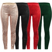 Fashion High Waist Slim Fit Sequins Leggings