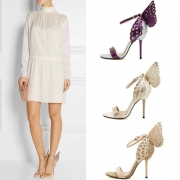 Sweet Style 3D Hollow Out Butterfly Open Toe High-heeled Sandals