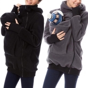 Chic Style Long Sleeve Hooded Multifunctional Kangaroo Sweatshirt