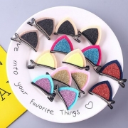 Cute Cat Ear Shaped Contrast Color Hairpin