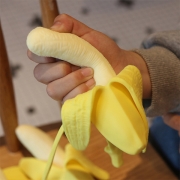 Funny Soft Plastic Banana Pinch Banana Decompression Toys Boring Toys