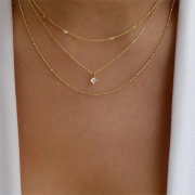 Fashion Rhinestone Multi-layer Necklace