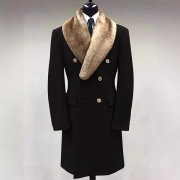 Casual Style Lapel Collar Mid-Length Coat