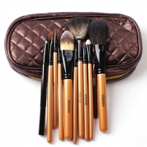 Professional Beauty Cosmetic Makeup 10pcs Brushes Set Kit with Pouch
