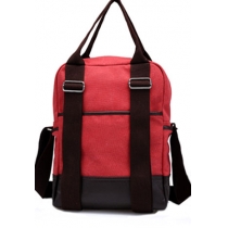 Trendsetting Mixing Color Multi-function Backpack Handbag Bag