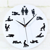 24hours Sex Position Wall Clock