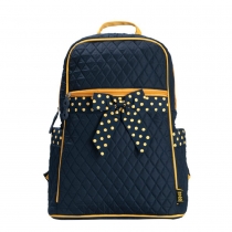 Stylish Cute Contrast Polka-dot Bowknot Backpack Bag