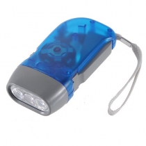 LED Hand Press No Battery Wind up Crank Camping Outdoor