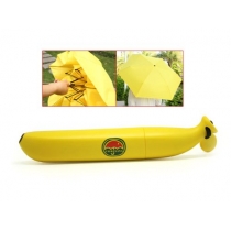 Novelty Outdoor Fashion Gift Banana Shape Folding Sun And Rain Umbrella Green