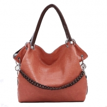 European Style Gorgeous Pure Color Handbag Shoulder Bag