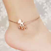 Gold Tone Horse Pendant Anklets Foot Chain Bracelet Gift 