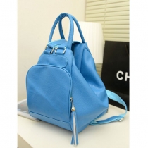 Sweet Candy Pure Color Multi-function Backpack Handbag Shoulder bag