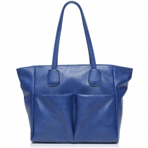 Fashion Simple Pure Color Batwing Tote Bag Handbag