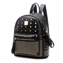 Retro Rivets Backpack School Bag
