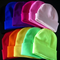 Fashion Solid Color Unisex Hip-Hop Knitted Cap Beanie