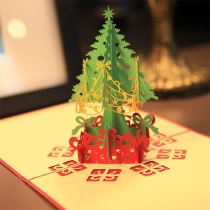Cute 3D Christmas Tree Christmas Greeting Cards
