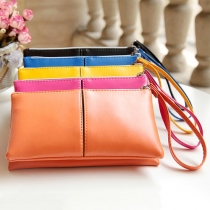 Fashion Style Candy Color Multi-Function Clutch Purse
