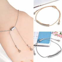 Fashion Simple Imitation Diamond Adjustable Bracelet