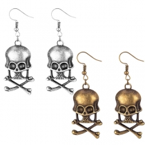 Gothic Style Skull Drop Earrings