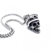 Vintage Skull Pendant Necklace