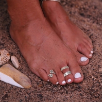 Vintage Totem Three-piece Feet Rings