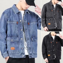 Vintage Old-wash Denim Jacket for Men