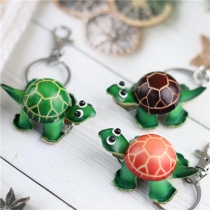 Cute Artificial Leather PU Turtle Pendant Keychain