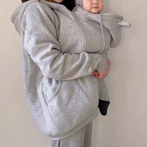 Kangaroo Parent & Baby Warm Onesie Hoodied Sweatshirt