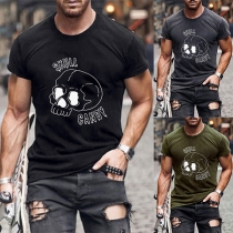 Punk Fashion Skull Printed Shirt for Men