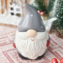 Cute Festive Santa Claus Ceramic Seasoning Jar-perfect Home Decor/Gift Idea