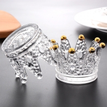 Creative Glass Crown Shape Ashtray