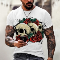 Punk Fashion Skull Printed Shirt for Men