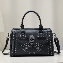 Punk Style Rivet Artificial Leather PU Crossbody Handbag