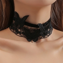 Fashion Butterfly Lace Choker