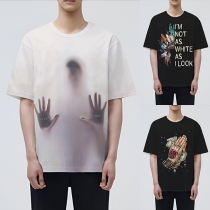 Casual and Versatile Loose Round Neck Short Sleeve T-shirt
