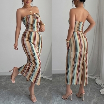 Elegant Tube Top and Long Skirt Set for Women