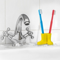 Cute Cartoon Rain Boot Shaped Toothbrush Holde