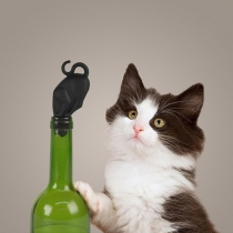Cat Shaped Silicone Wine Bottle Stopper