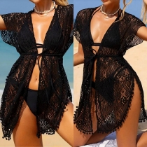 Lace Sun Protection Beach Swimwea