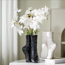 Ballet Dancer Foot Shaped Ceramic Vase for Home Decor