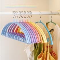 Multi-functional Intimate Apparel Hangers， Colorful Wave Hangers for Bras & Underwear - Set of 5